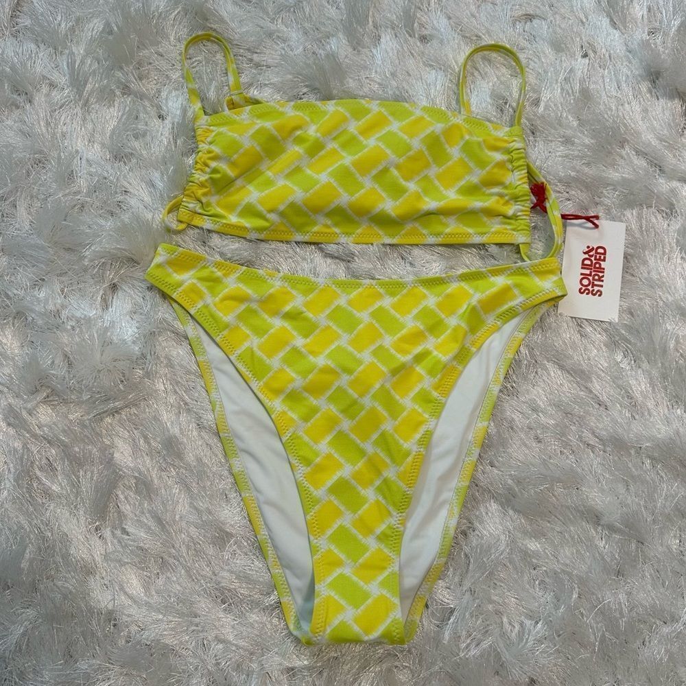 Solid & Striped The Tasha Bikini in Pineapple Tile
